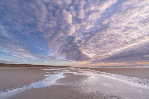 Sonnenuntergang am Strand von Schoorl