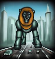 Giant King in the City