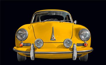Porsche 356 C in orignal color yellow by aRi F. Huber