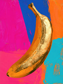 Gold Against Blue by Franka Poulain