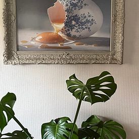 Customer photo: Delft Blue Egg by Studio Ypie, as poster