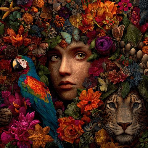 Eine Welt voller Farben und Leben von Wandpracht