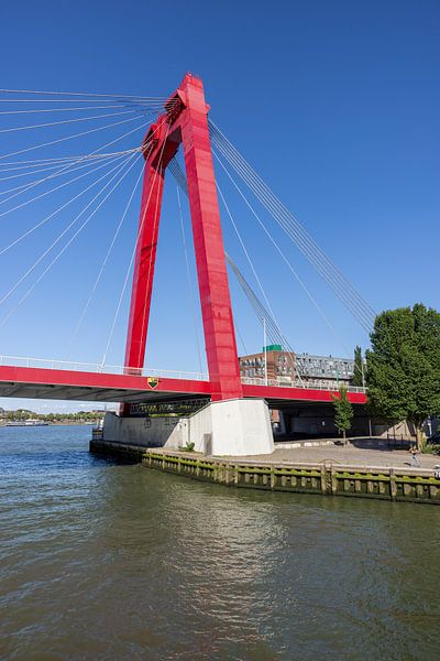Willemsbrug from the River Meuse by BTT Fotografie Richard Schretzmeijer