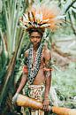 Porträt eines Jungen aus Papua-Neuguinea von Milene van Arendonk Miniaturansicht