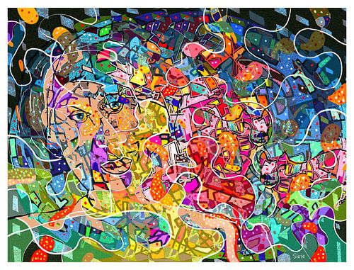 Eine Welt im Chaos von SlowDad Art