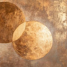 Goldtextur | Goldene Kreise von Moderne Kollektion