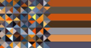 Triangle,Mosaik-Streifen von Marion Tenbergen