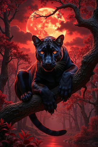 NERYON: La Panthère Noire de la Lune de Sang sur INFERAURUM
