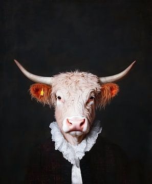 De Elegante Koe: Een Ongelooflijke Mix van Dier en Mode van But First Framing