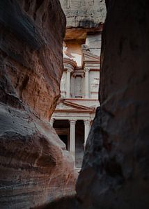 De Historische Stad Petra in Jordanië IV van fromkevin