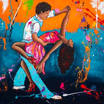 Salsa dancing by Happy Paintings