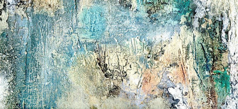 abstract landscape turquoise nature green by Claudia Gründler