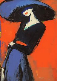 Under the Orange Sky van Blikvanger Schilderijen