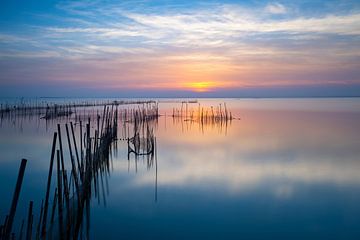 Prachtige zonsondergang bij Laguna d'Albufera van Truus Nijland