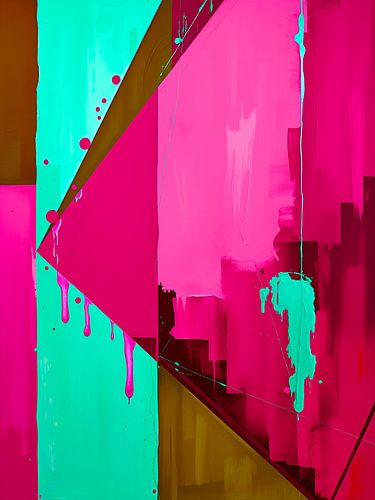 Etherische geometrische abstractie - diepte & beweging