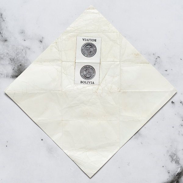Gnome post Bolivia on marble by Floris Kok