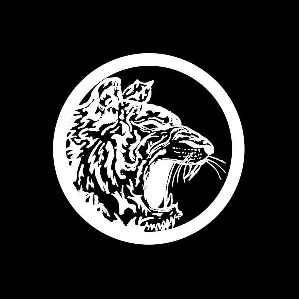 Cercle blanc avec tigre par Sebastian Grafmann