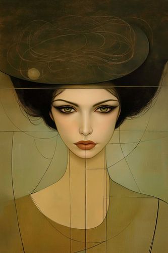 Modern abstract portret