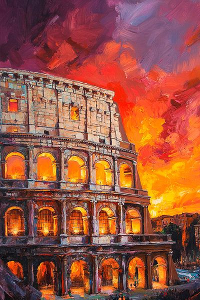 Kolossale lichtshow in het Colosseum van Poster Art Shop