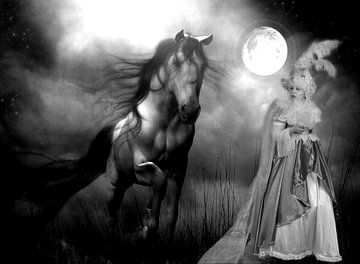 Fantasy and Woman With Horse