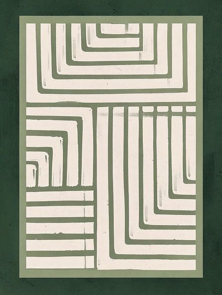 modern art abstract green japandi 5 von TW living
