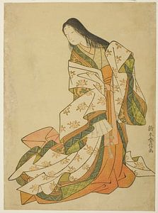 Suzuki Harunobu - The Poetess Ono no Komachi