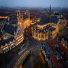 Christmas on the Grote Markt in Leuven by Luc van der Krabben