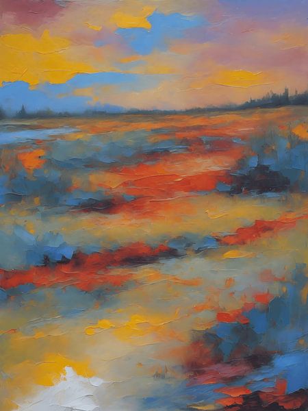 The Wadden Islands at sunset by Jolique Arte