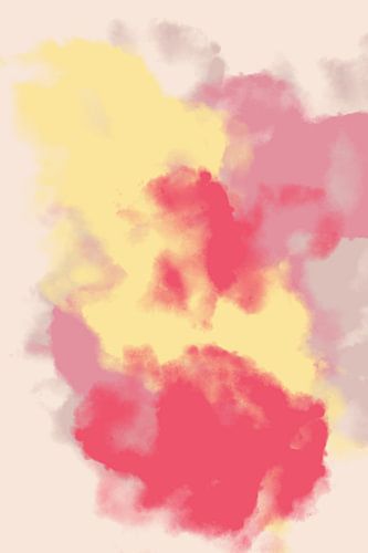 Peinture abstraite aux couleurs pastel. Jaune, rose, violet, blanc