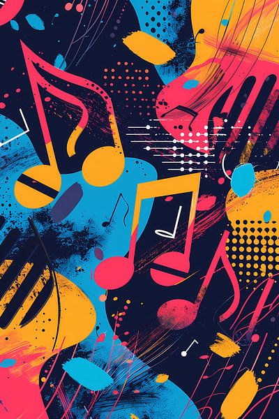 Musique abstraite Explosion de couleurs par Imperial Art House