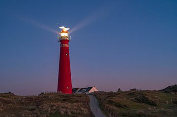 Schiermonnikoog zonsondergang in de duinen bij de vuurtoren van Sjoerd van der Wal Fotografie