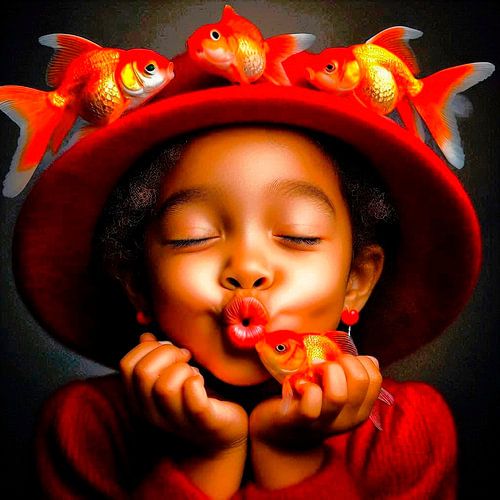 Baisers de poisson . ( 1 )