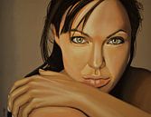  Angelina Jolie Schilderij 2  van Paul Meijering thumbnail