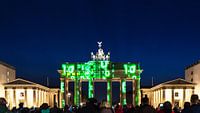 La Porte de Brandebourg de Berlin sous un éclairage particulier par Frank Herrmann Aperçu