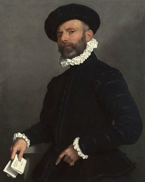 Portret van een man met een brief ('L'Avvocato'), Giovanni Battista Moroni