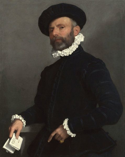Portrait of a Man holding a Letter ('L'Avvocato'), Giovanni Battista Moroni by Masterful Masters