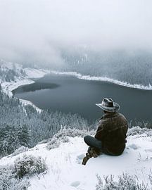 View over the winter landscape