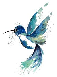 Blauer Kolibri von Sebastian Grafmann