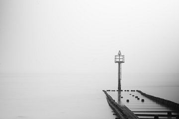 Mist op zee