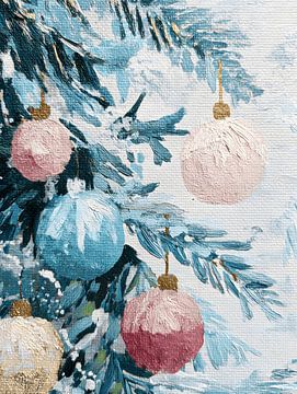 Kerstballen in Dennentakken van Gypsy Galleria