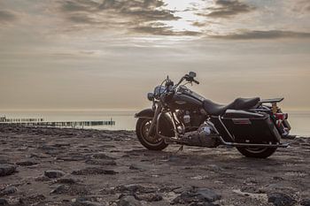 op een harley door zeeland