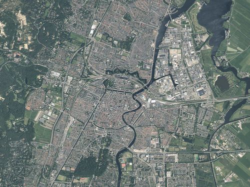 Luchtfoto van Haarlem