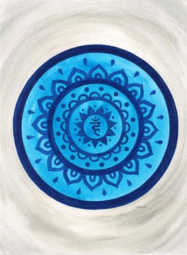 Kehlchakra Mandala Visuddha von Sandra Steinke