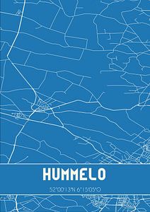 Blauwdruk | Landkaart | Hummelo (Gelderland) van Rezona