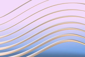 Wellenform rosa blau schwingend