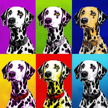Pop art dalmatian by Lauren Wilde