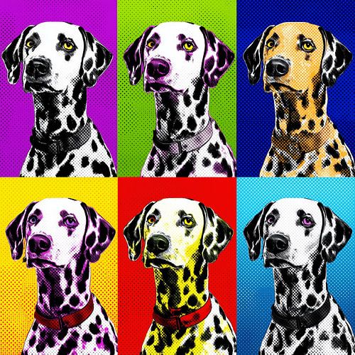 Pop art dalmatiër