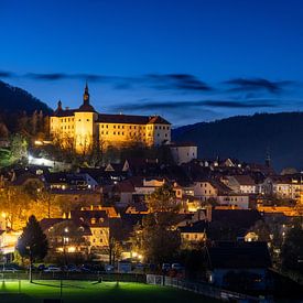Slowenien, Škofja Loka zur blauen Stunde von Thomas Rieger