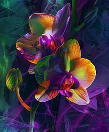 Neon Orchyds by DNH Expressions