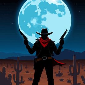 Eenzame cowboy silhouet 4 van MIROKKU